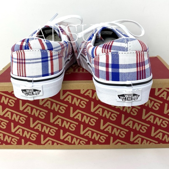 VANS ERA Plaid White Canvas Casual Skate Women’s Sneakers Size 6 VN0A4BV4VXW - Picture 8 of 15